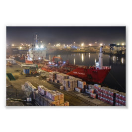 Fracht Schiff Rikke Theresa im Hafen von Hull Fotodruck
