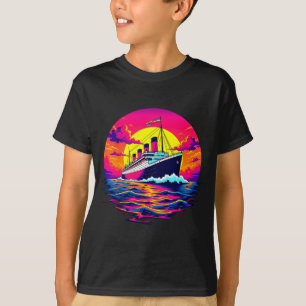 Fracht Schiff Vintage Titanic Boot Reise Rate Männ T-Shirt