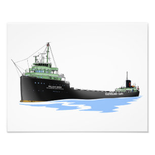 Frachter Willis B. Boyer Cleveland Cliffs Fotodruck