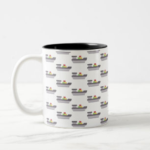 Frachter Zweifarbige Tasse