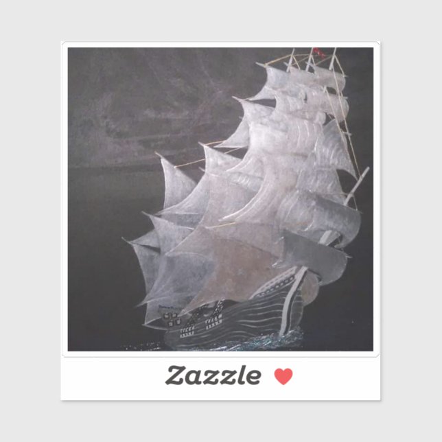 Frachtschiff Aufkleber (Blatt)