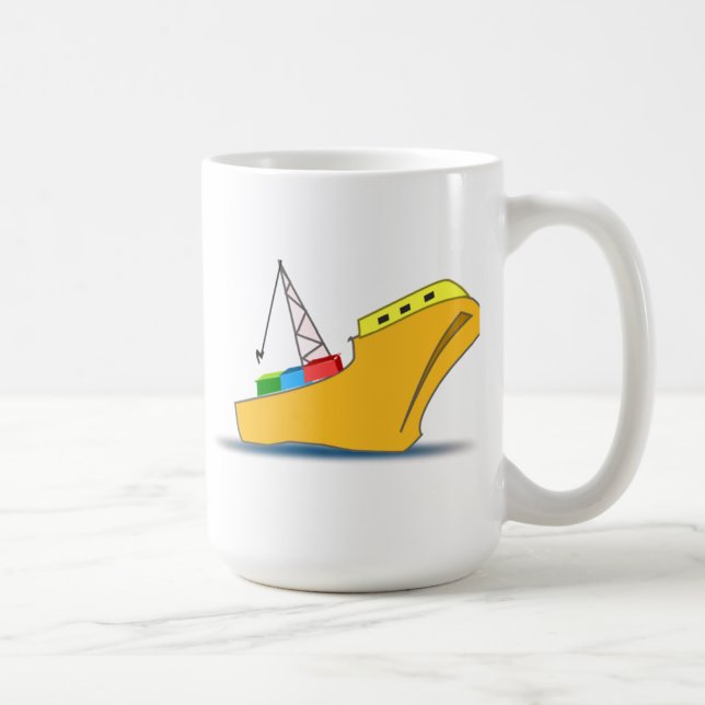 Frachtschiff Kaffeetasse (Rechts)