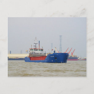 Frachtschiff Willeke Postkarte