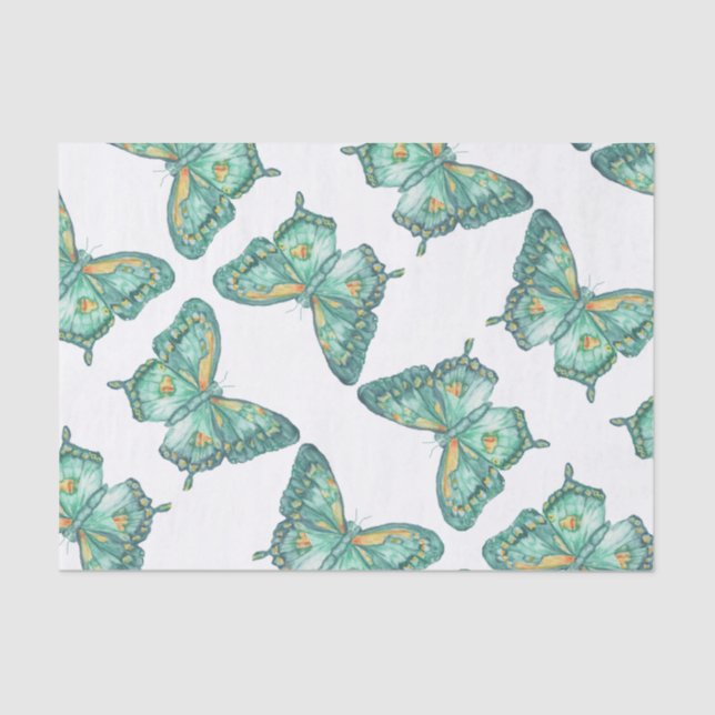 Frack Butterfly Design auf Papiertaschentuch Seidenpapier (Vorderseite)