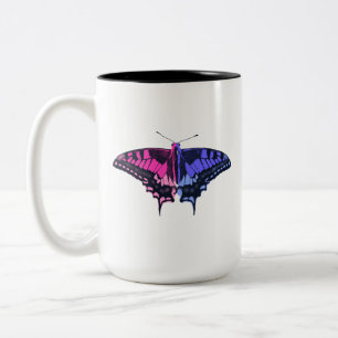 Frack Butterfly für Allesexuelle Zweifarbige Tasse
