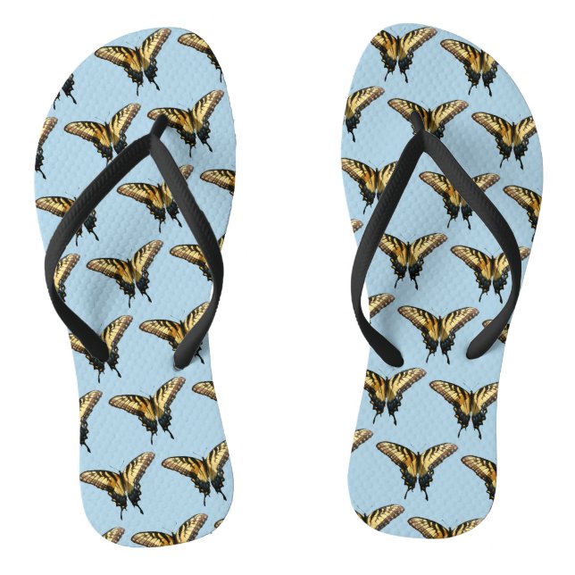 Frack Butterfly III Schönes farbiges Foto Flip Flops (Fußbett)