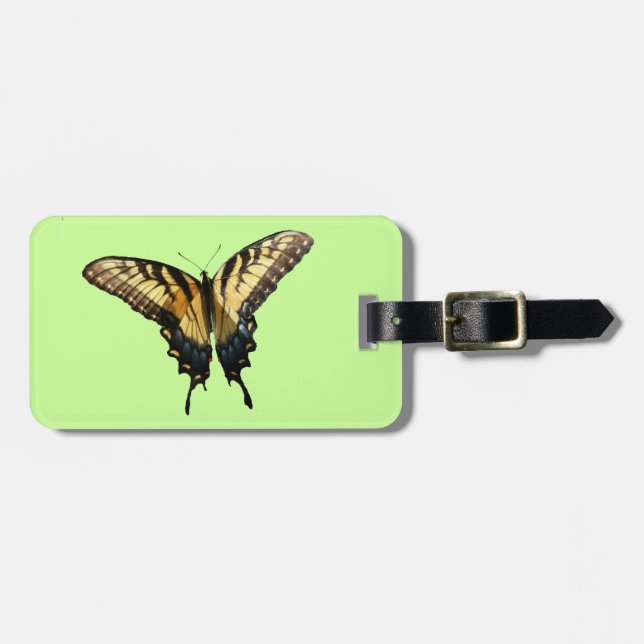 Frack Butterfly III Schönes farbiges Foto Gepäckanhänger (Vorderseite horizontal)