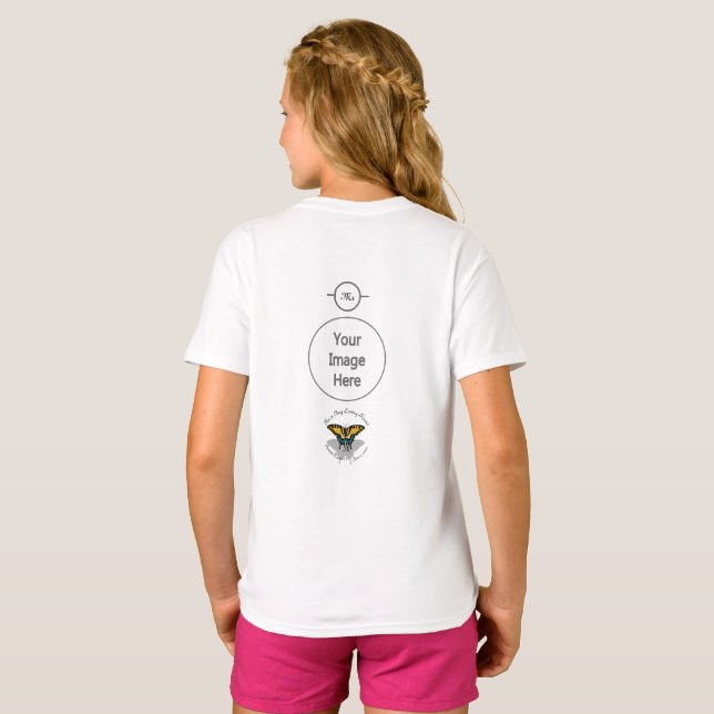 Frack Butterfly Monogramm T-Shirt (Schwarz voll)