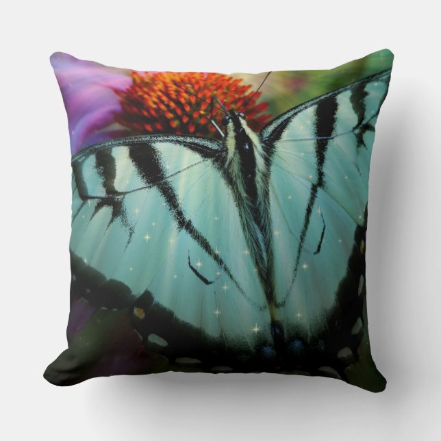 Frack Butterfly Throw Kissen (Vorderseite)