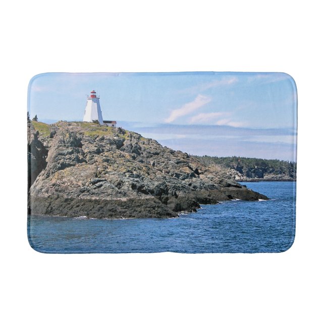 Frack Leuchtturm, New Brunswick Bath Mat Badematte (Vorderseite)