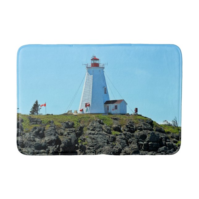 Frack Leuchtturm, New Brunswick Bath Mat Badematte (Vorderseite)