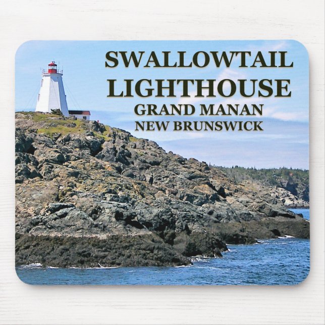 Frack Lighthouse, Grand Manan, N.B. Mousepad (Vorne)