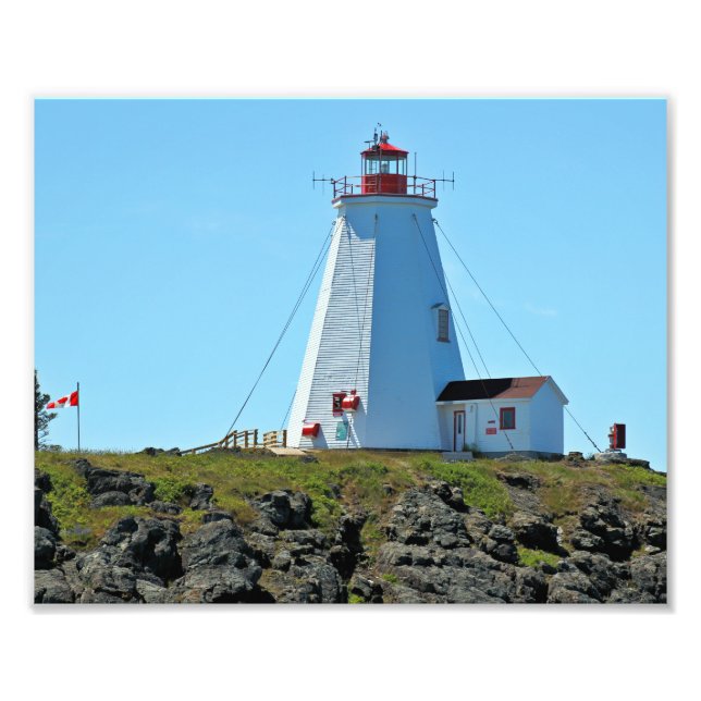 Frack Lighthouse Grand Manan NB Foto drucken (Vorne)