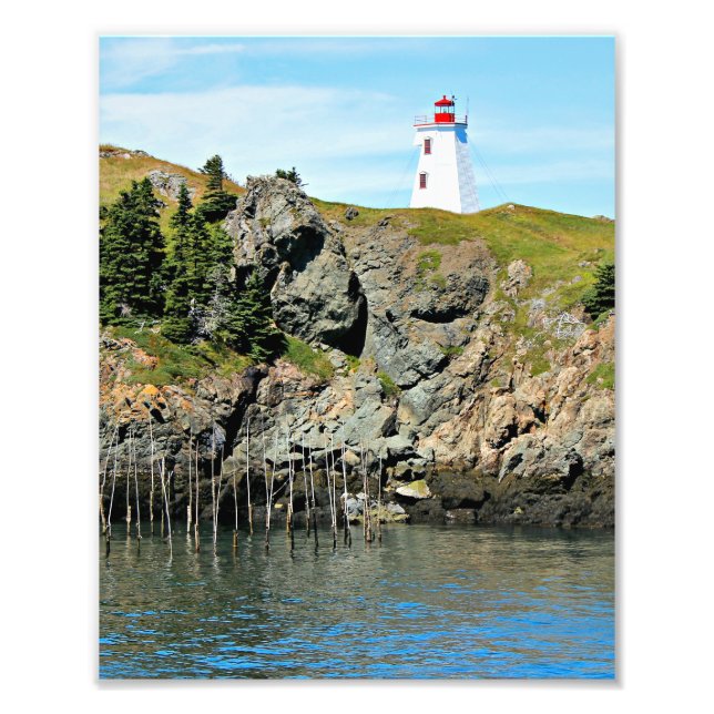 Frack Lighthouse Grand Manan NB Foto drucken (Vorne)