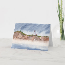 Frack Lighthouse Seascape Grußkarte Karte