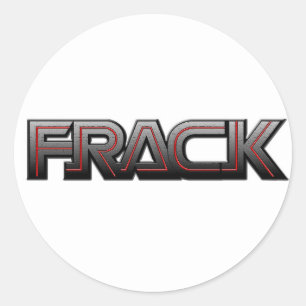 Frack Runder Aufkleber