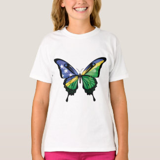 Frack-Schmetterlingsflagge der Salomonen T-Shirt