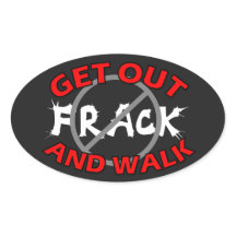 Fracking-Autoaufkleber, schwarz