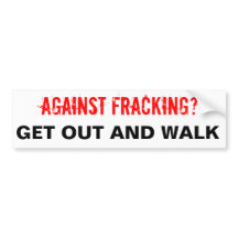 Fracking Autoaufkleber, weiß