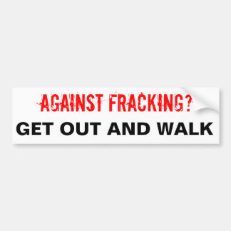 Fracking Autoaufkleber, weiß Autoaufkleber