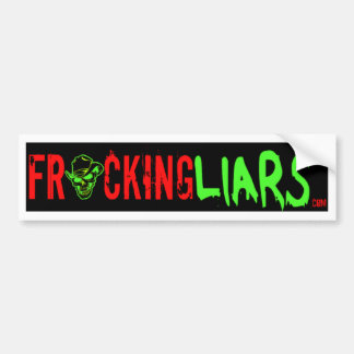 Fracking Lügner Autoaufkleber