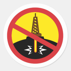 Fracking Runder Aufkleber
