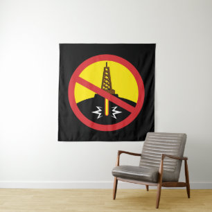 Fracking Wandteppich