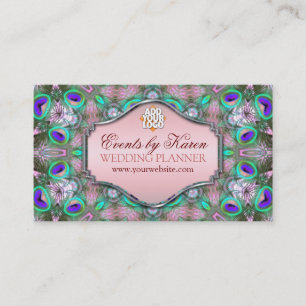 Fractages Peacock Wedding planners Cartes de visit