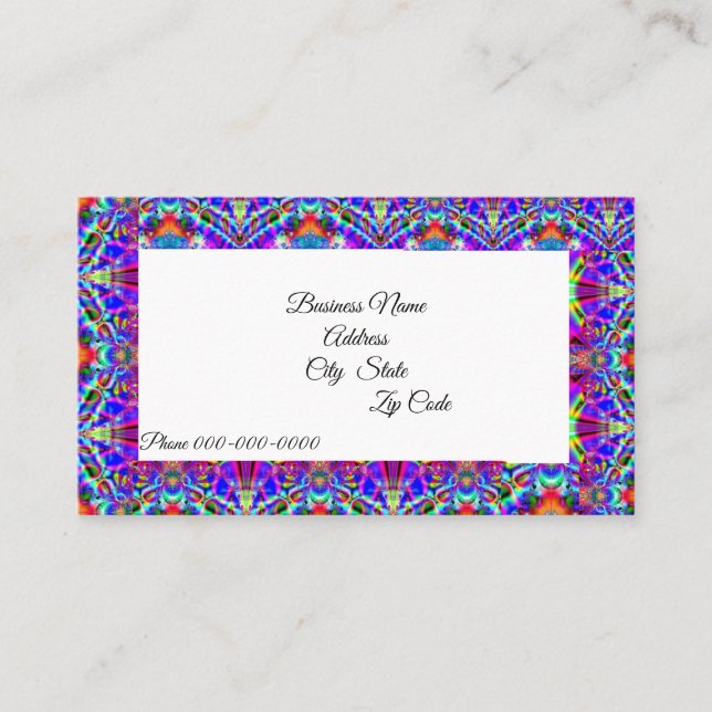 Fractal 125 Cartes de visite (Devant)