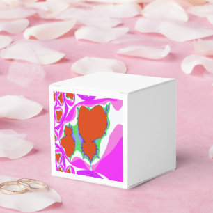 Fractal blutendes Herz Gefallen-Box Geschenkschachtel