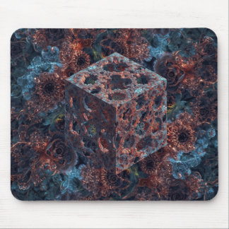 Fractal Cube With Mandelbrot Cutout  Mousepad