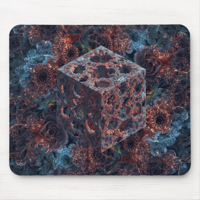 Fractal Cube With Mandelbrot Cutout  Mousepad (Vorne)