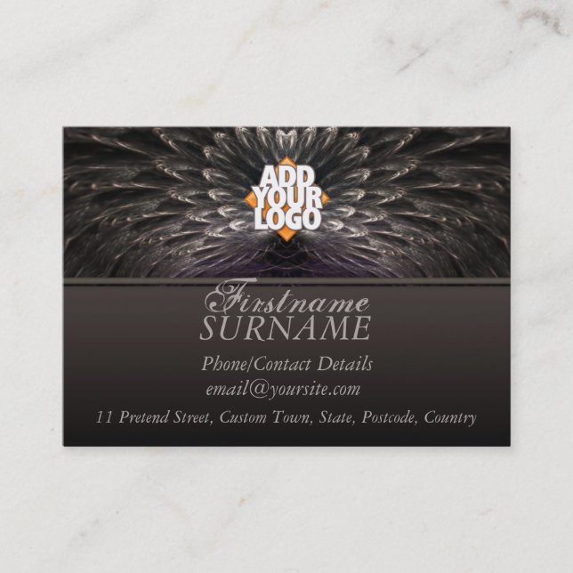 Fractal Feathes grand Carte de visite (Devant)