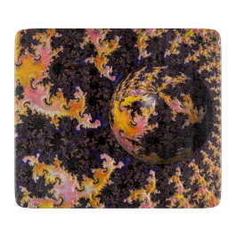 Fractal Firestorm Sphere Schneidebrett