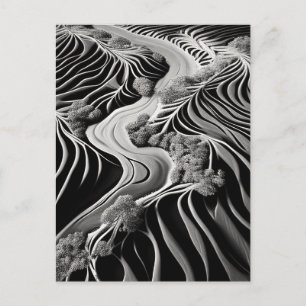 Fractal Flow Ankündigungspostkarte