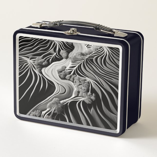 Fractal Flow Metall Brotdose (Vorderseite)