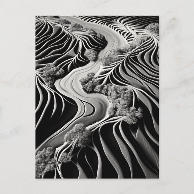 Fractal Flow Postkarte (Vorderseite)