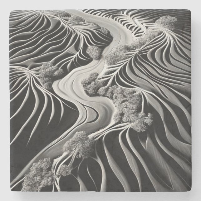 Fractal Flow Steinuntersetzer (Vorderseite)