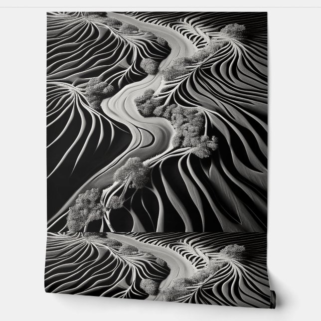 Fractal Flow Tapete (Abrollen)