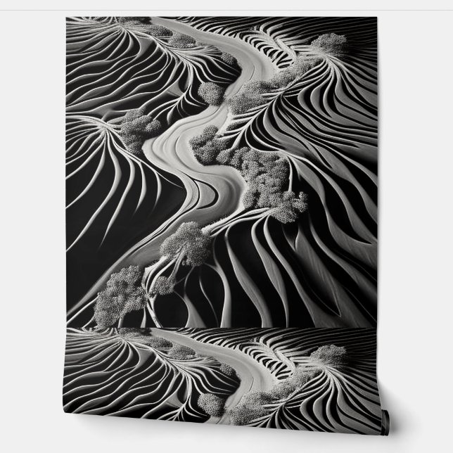 Fractal Flow Tapete (Abrollen)