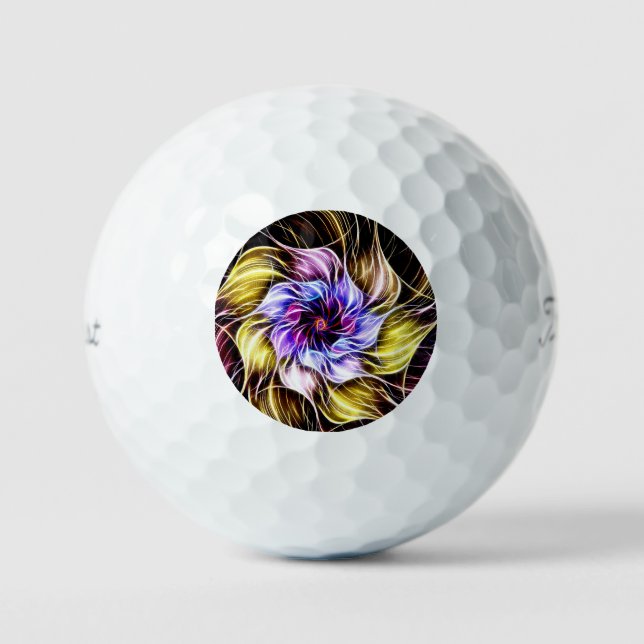 fractal flower golfball (Vorderseite)