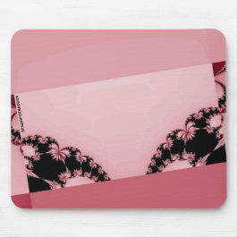 Fractal-Garten cremig Mousepad