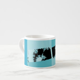 Fractal-Garten-Lagune Espressotasse