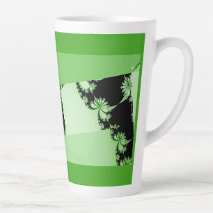 Fractal-Garten-Latte-Mug aus Lime Milchtasse