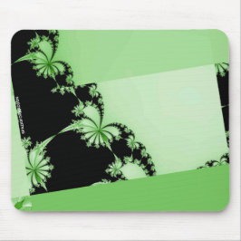 Fractal-Garten Limette Mousepad