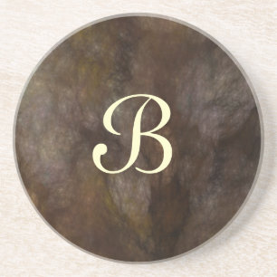 Fractal Marble Serie-10---Brn Untersetzer--1 von Untersetzer