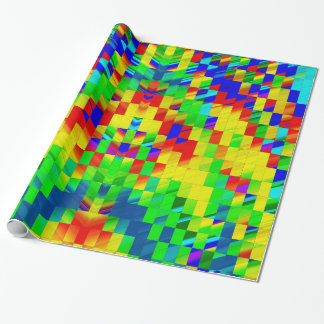 ~ Fractal Pattern MULTICOLORED Shades ~  Geschenkpapier