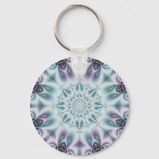Fractal Print Keychain Schlüsselanhänger (Vorderseite)