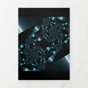 Fractal Sky 2 Dreifach Gefaltete Karte