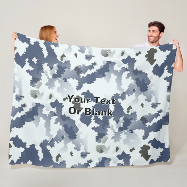 Fractal Winter Camouflage Fleecedecke (Beispiel)